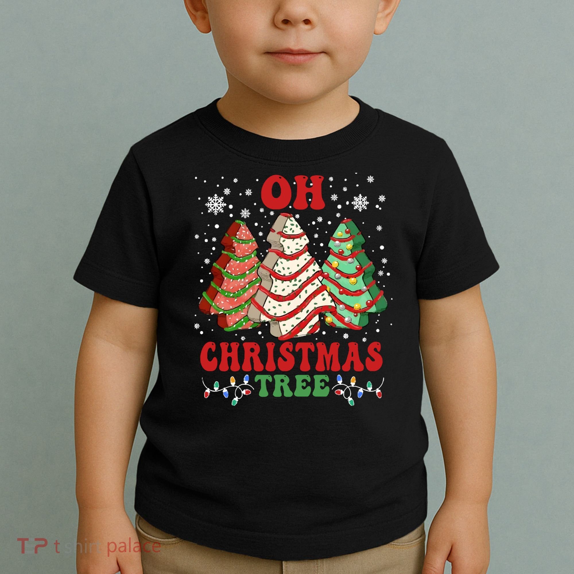 Oh Christmas Tree Cakes Debbie Funny Christmas Toddler T-Shirt
