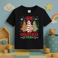 Oh Christmas Tree Cakes Debbie Funny Christmas Toddler T-Shirt thumb 3