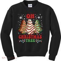 Oh Christmas Tree Cakes Debbie Funny Christmas Kids Sweatshirt thumb 0