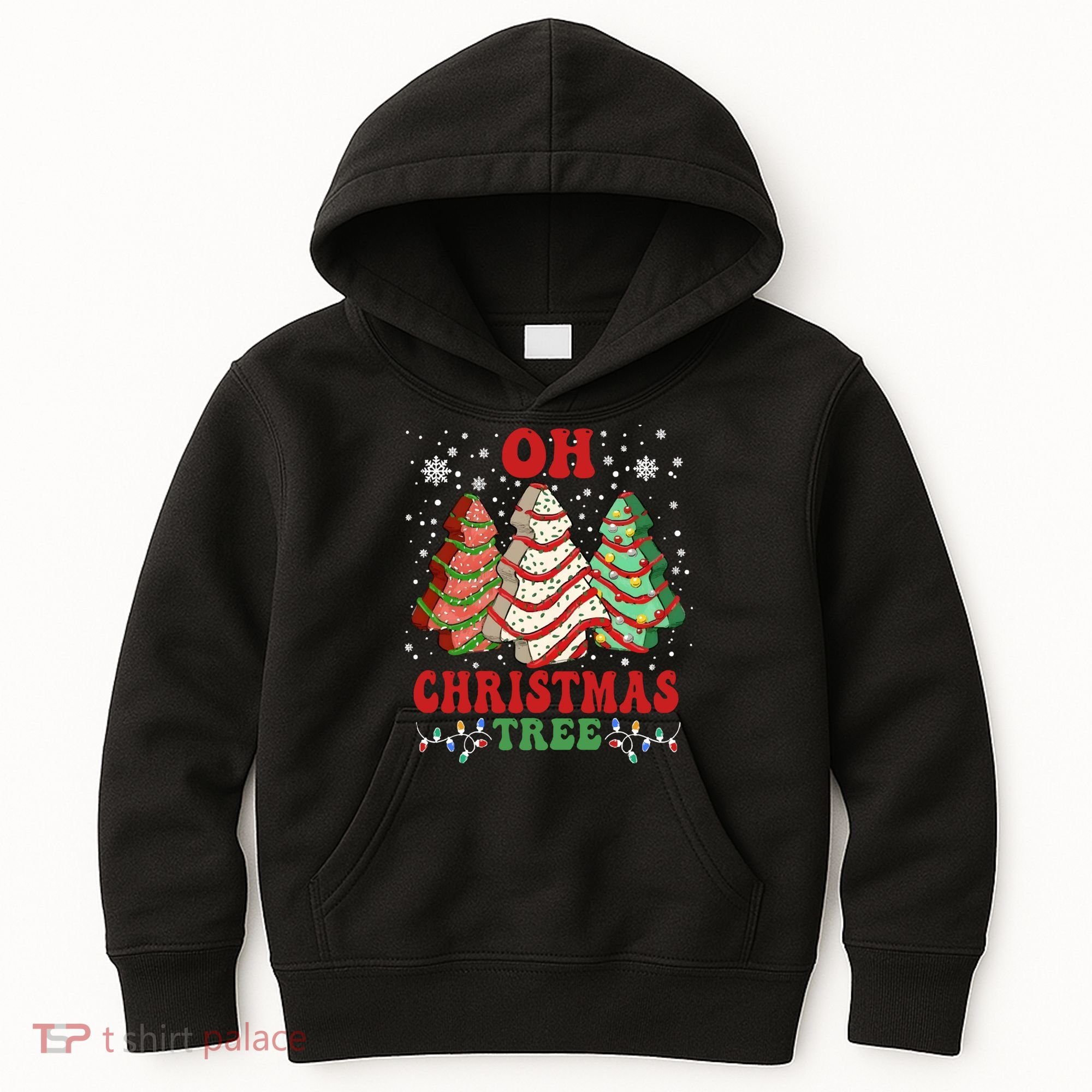 Oh Christmas Tree Cakes Debbie Funny Christmas Kids Hoodie