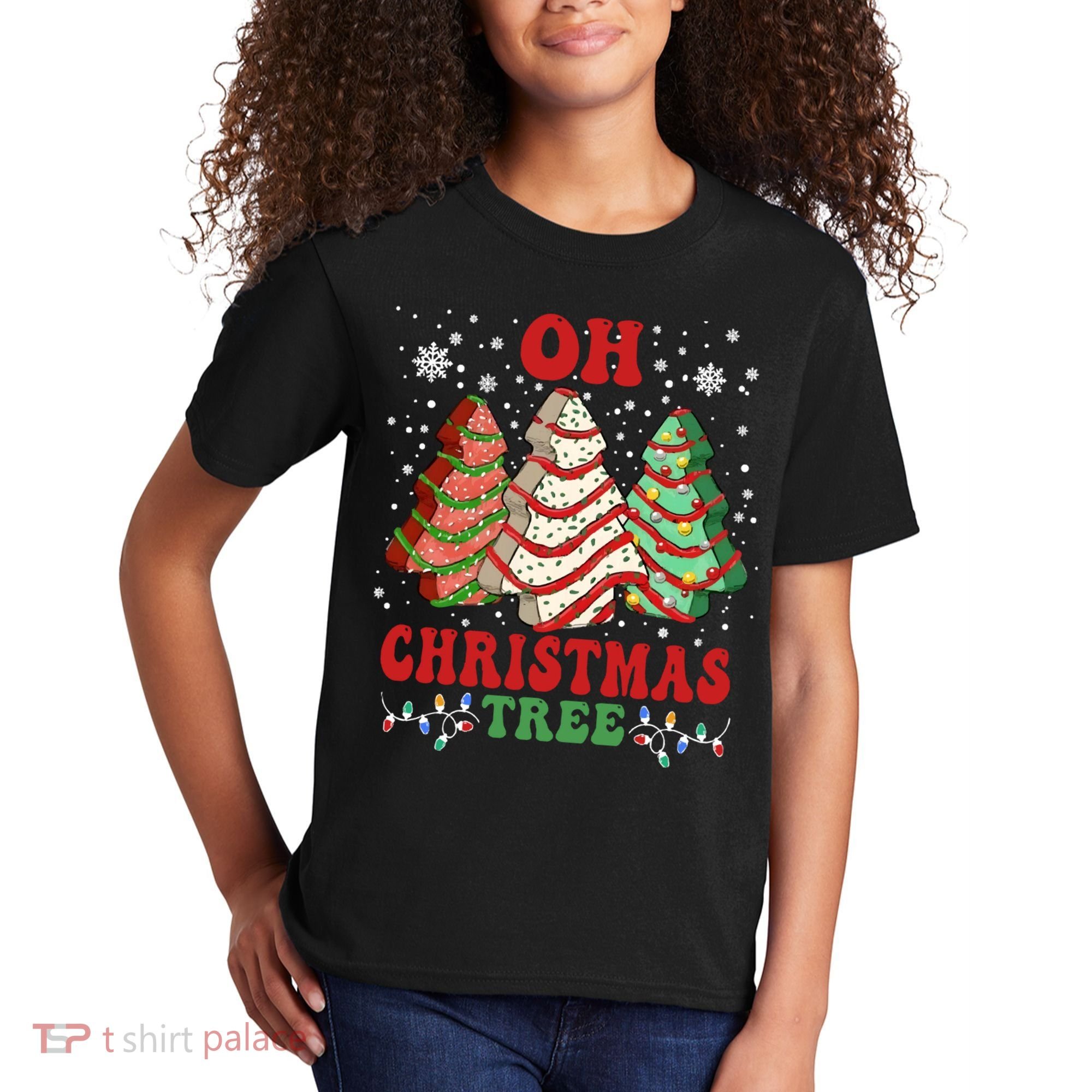 Oh Christmas Tree Cakes Debbie Funny Christmas Kids T-Shirt