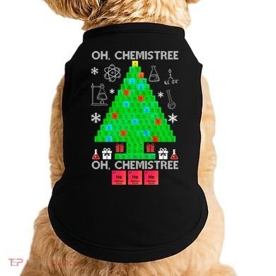 Oh Chemist Tree Chemistree Funny Science Chemistry Christmas Gift Doggie Tank