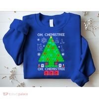 Oh Chemist Tree Chemistree Funny Science Chemistry Christmas Gift Sweatshirt thumb 2