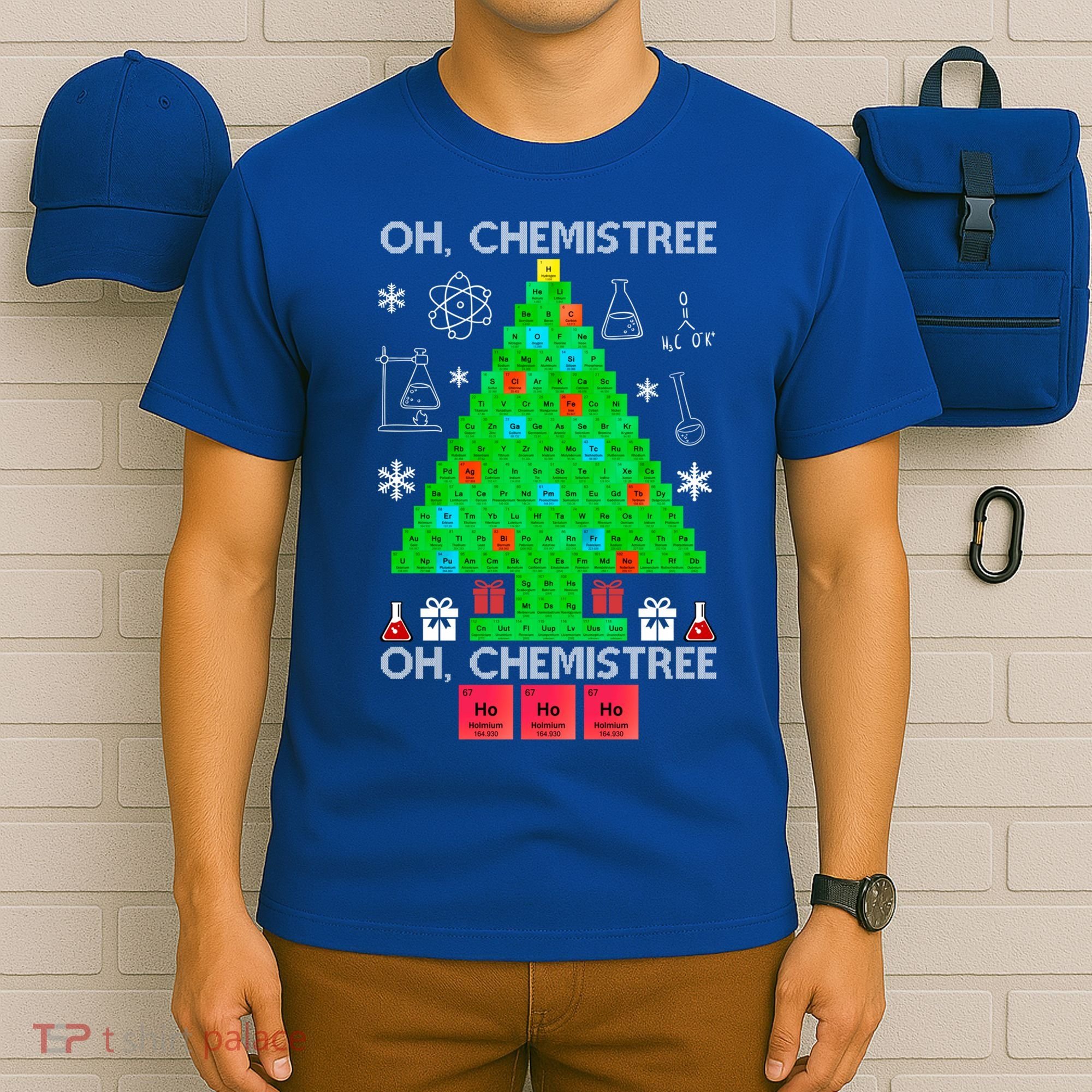 Oh Chemist Tree Chemistree Funny Science Chemistry Christmas Gift T-Shirt