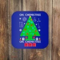 Oh Chemist Tree Chemistree Funny Science Chemistry Christmas Gift Coaster thumb 0