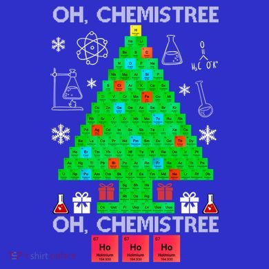 Oh Chemist Tree Chemistree Funny Science Chemistry Christmas Gift Tall Sweatshirt