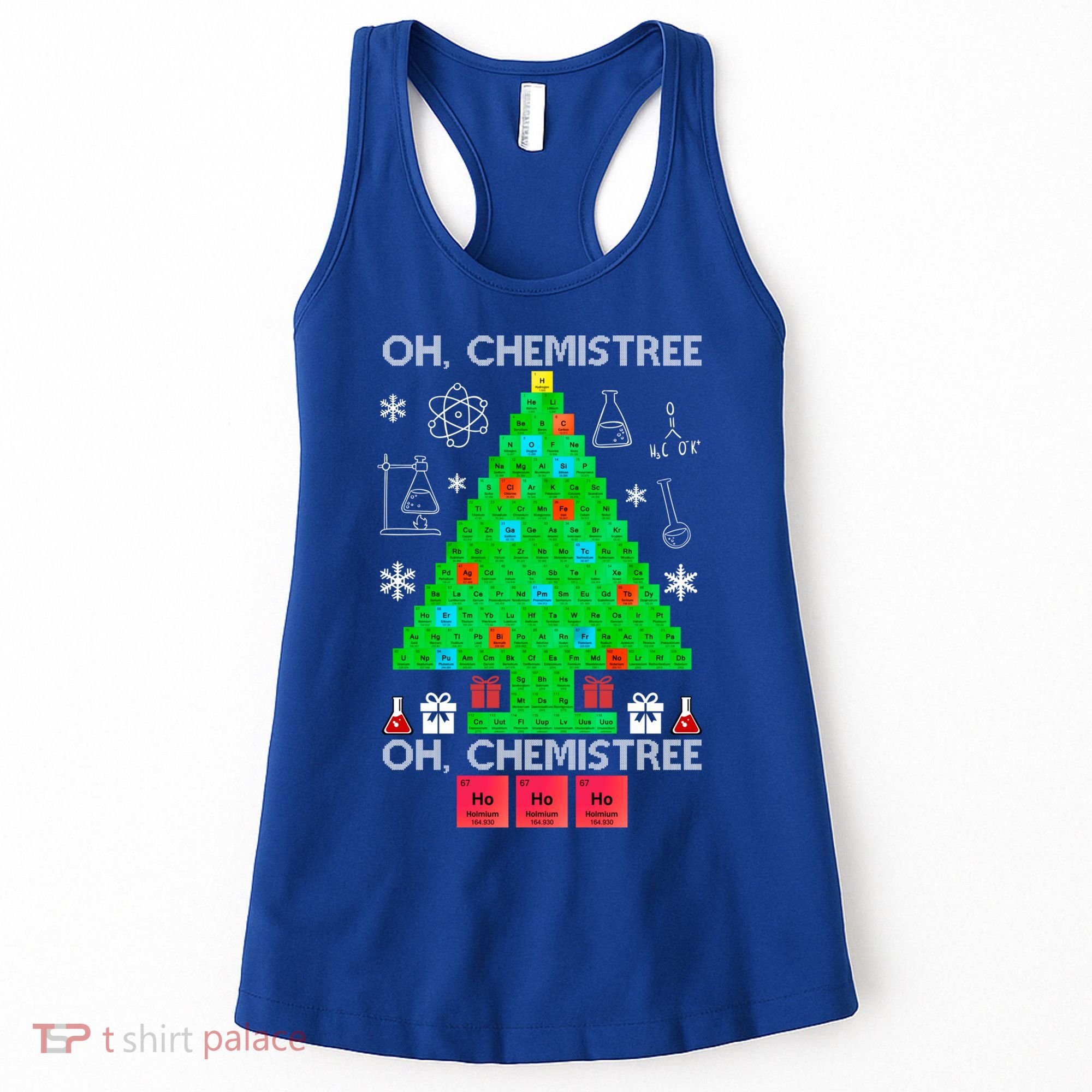 Oh Chemist Tree Chemistree Funny Science Chemistry Christmas Gift Women's Tank Top