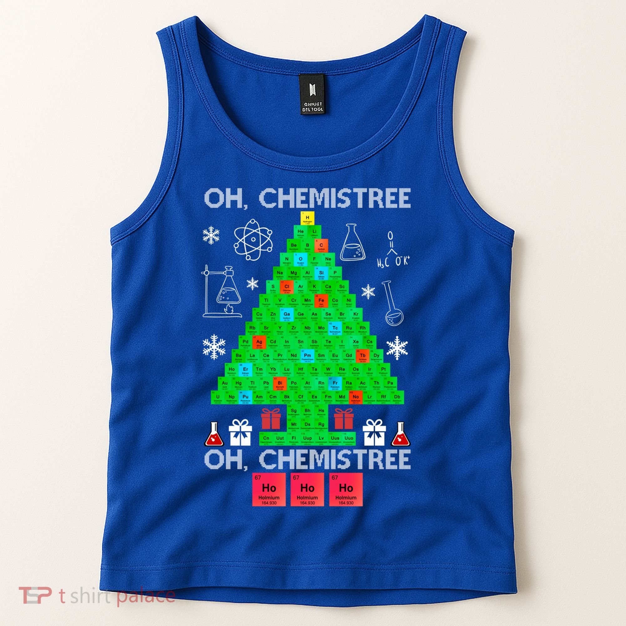 Oh Chemist Tree Chemistree Funny Science Chemistry Christmas Gift Tank Top