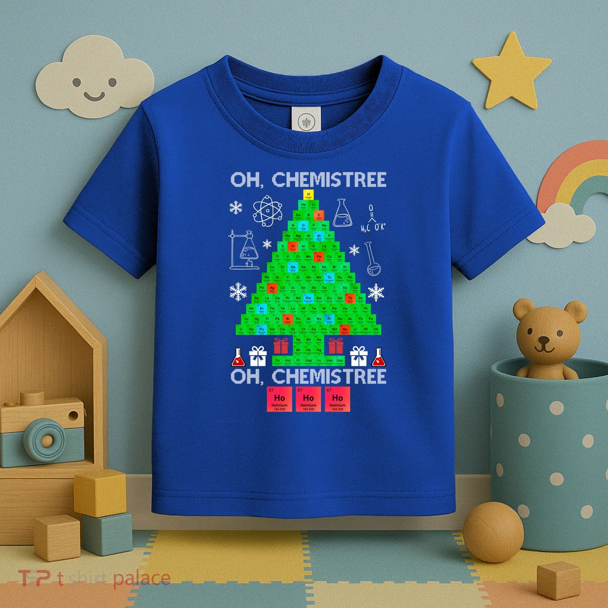 Oh Chemist Tree Chemistree Funny Science Chemistry Christmas Gift Toddler T-Shirt