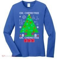 Oh Chemist Tree Chemistree Funny Science Chemistry Christmas Gift Women's Long Sleeve Shirt thumb 0