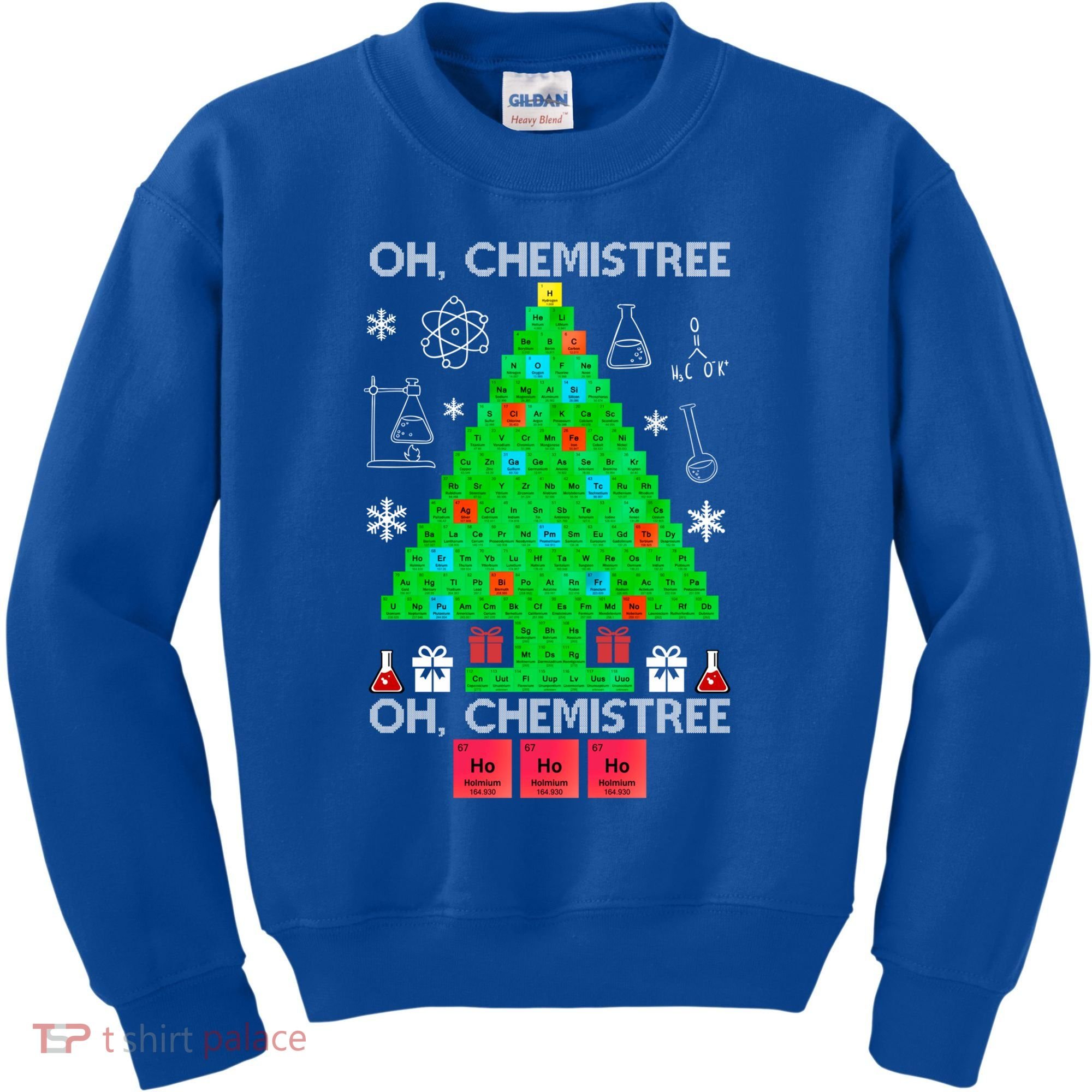 Oh Chemist Tree Chemistree Funny Science Chemistry Christmas Gift Kids Sweatshirt