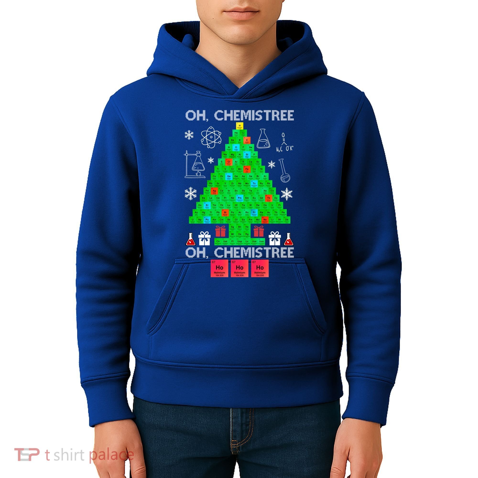 Oh Chemist Tree Chemistree Funny Science Chemistry Christmas Gift Kids Hoodie