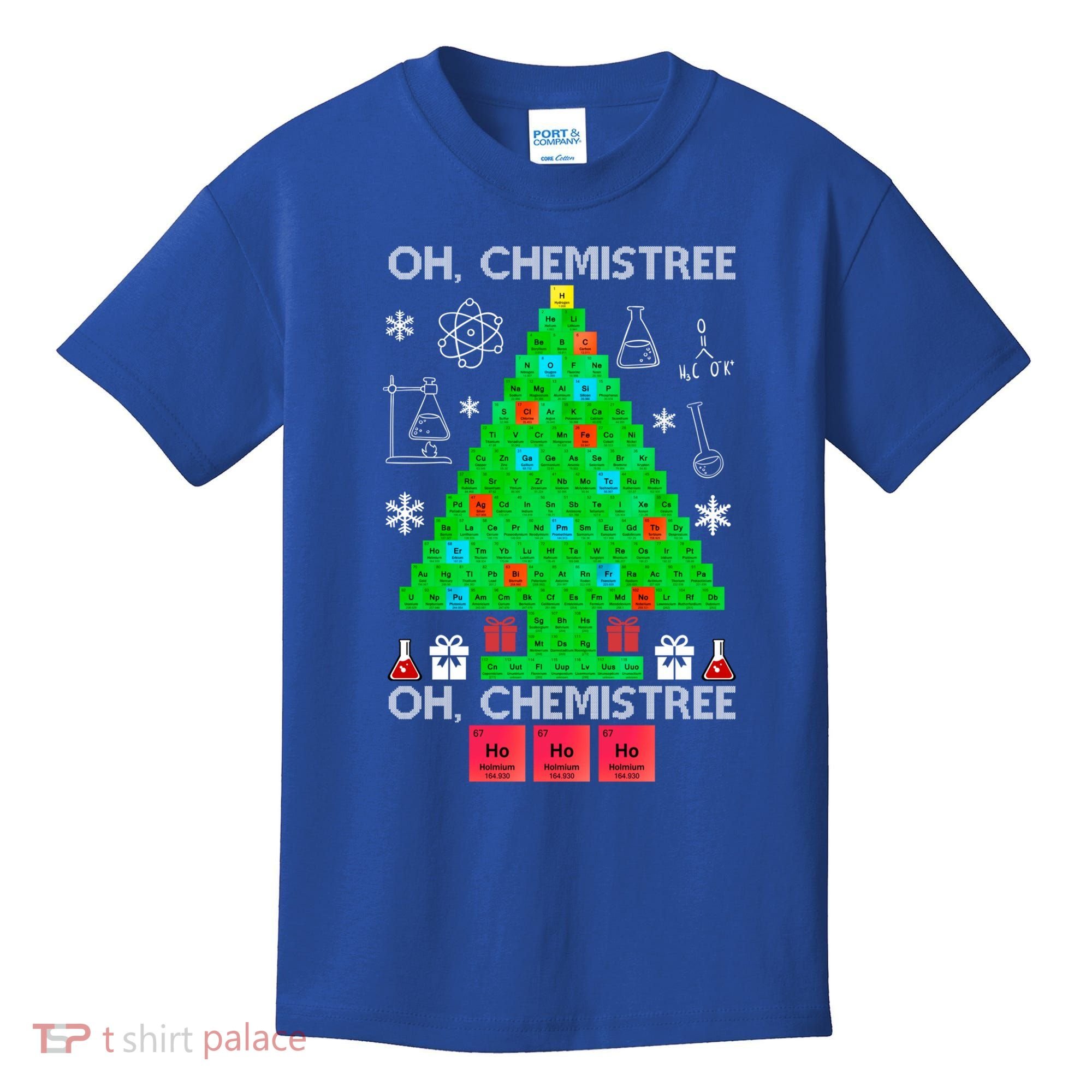 Oh Chemist Tree Chemistree Funny Science Chemistry Christmas Gift Kids T-Shirt