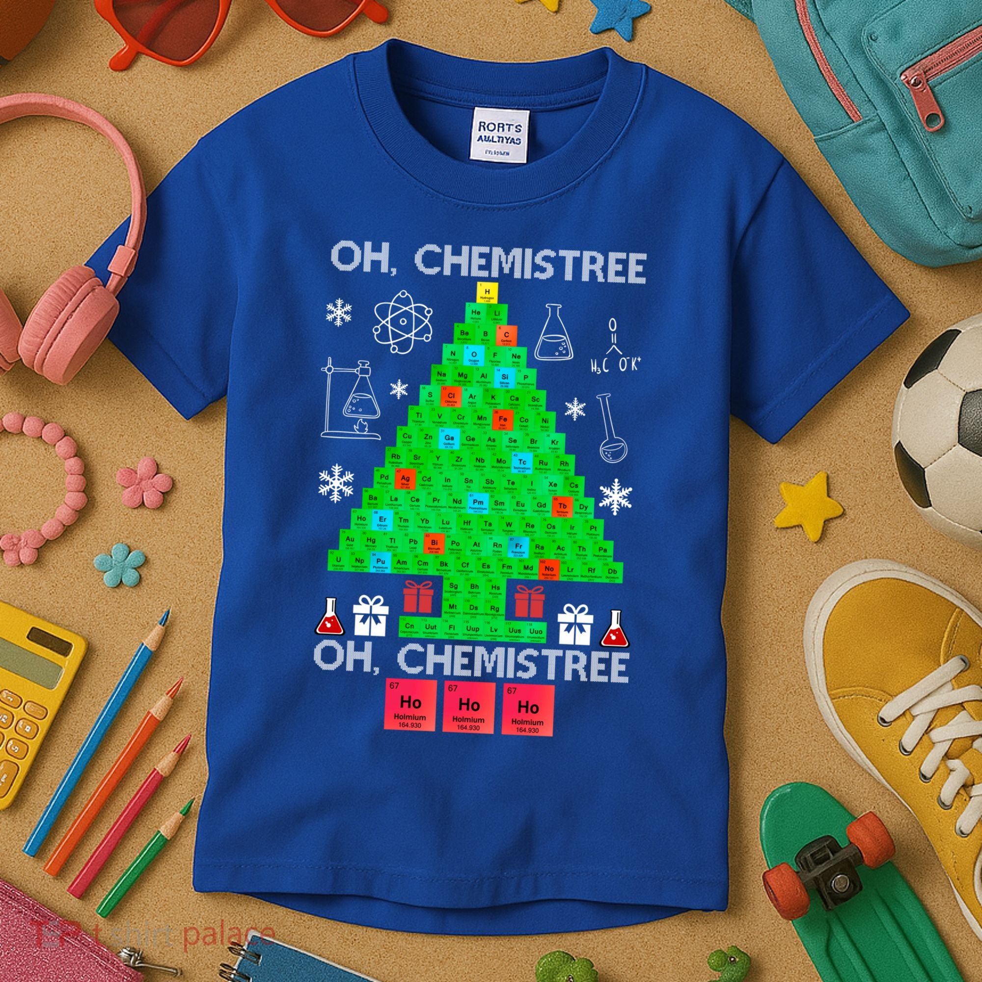 Oh Chemist Tree Chemistree Funny Science Chemistry Christmas Gift Kids T-Shirt