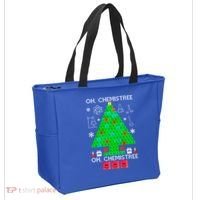 Oh Chemist Tree Chemistree Funny Science Chemistry Christmas Gift Tote Bag thumb 2