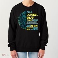 October Birthday Guy Has 3 Sides Sweet Funny Crazy  Women's Sweatshirt thumb 0