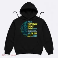 October Birthday Guy Has 3 Sides Sweet Funny Crazy  Hoodie thumb 0