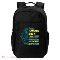 October Birthday Guy Has 3 Sides Sweet Funny Crazy  Backpack thumb 0