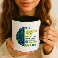 October Birthday Guy Has 3 Sides Sweet Funny Crazy  Coffee Mug thumb 3