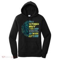 October Birthday Guy Has 3 Sides Sweet Funny Crazy  Women's Hoodie thumb 0
