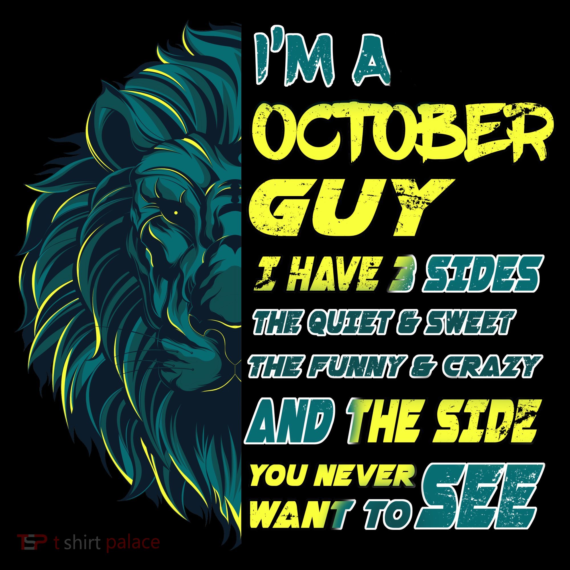 October Birthday Guy Has 3 Sides Sweet Funny Crazy  Ornament