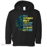 October Birthday Guy Has 3 Sides Sweet Funny Crazy  Toddler Hoodie thumb 0