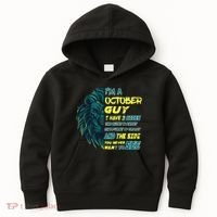 October Birthday Guy Has 3 Sides Sweet Funny Crazy  Kids Hoodie thumb 0
