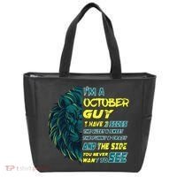 October Birthday Guy Has 3 Sides Sweet Funny Crazy  Tote Bag thumb 0