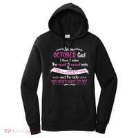 October Girl Sweet But Crazy Funny Birthday Women's Hoodie thumb 0