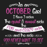 October Girl Sweet But Crazy Funny Birthday Hat thumb 2
