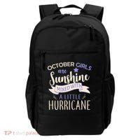 October Girls Are Sunshine Mixed With Hurricane Backpack thumb 0