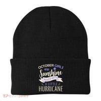 October Girls Are Sunshine Mixed With Hurricane Beanie thumb 0