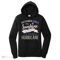 October Girls Are Sunshine Mixed With Hurricane Women's Hoodie thumb 0