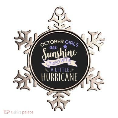 October Girls Are Sunshine Mixed With Hurricane Ornament