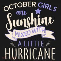 October Girls Are Sunshine Mixed With Hurricane Women's Tank Top thumb 5