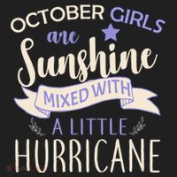 October Girls Are Sunshine Mixed With Hurricane Hat thumb 2