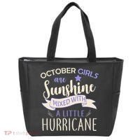 October Girls Are Sunshine Mixed With Hurricane Tote Bag thumb 0