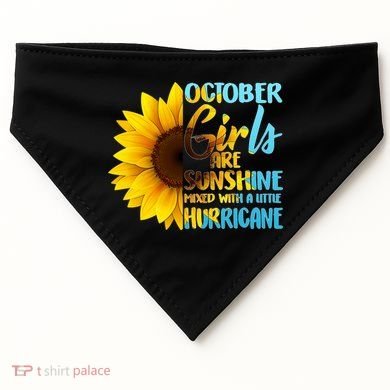 October Girls Sunflower USA-Made Doggie Bandana