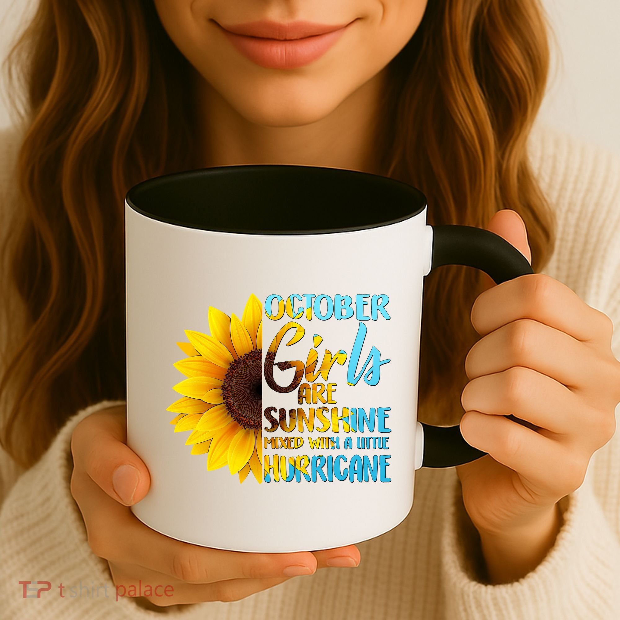 October Girls Sunflower Coffee Mug