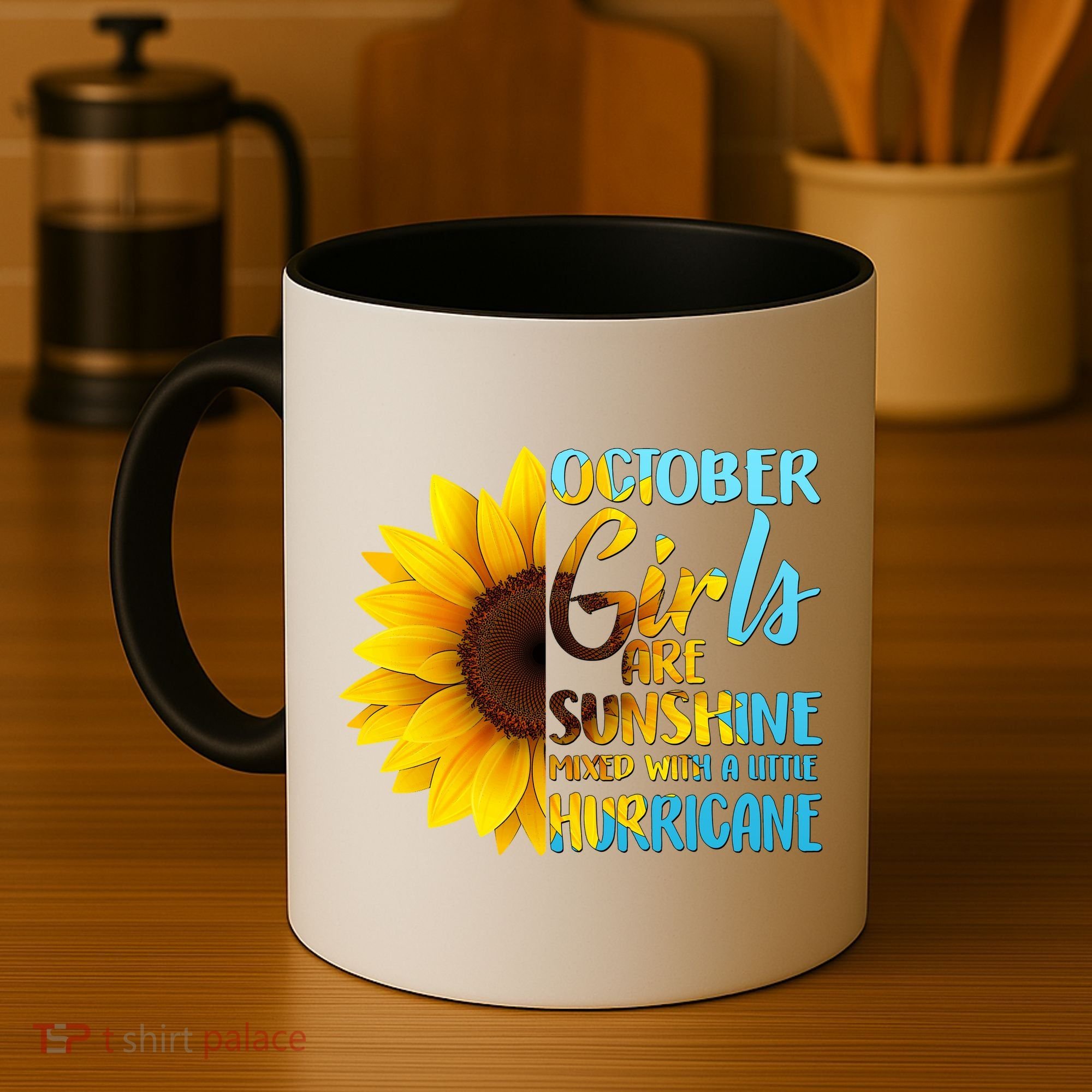 October Girls Sunflower Coffee Mug