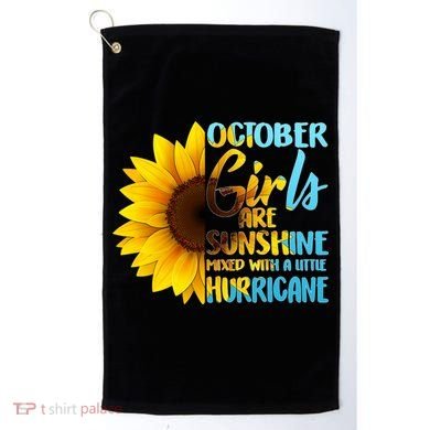 October Girls Sunflower Golf Towel