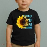 October Girls Sunflower Toddler T-Shirt thumb 2