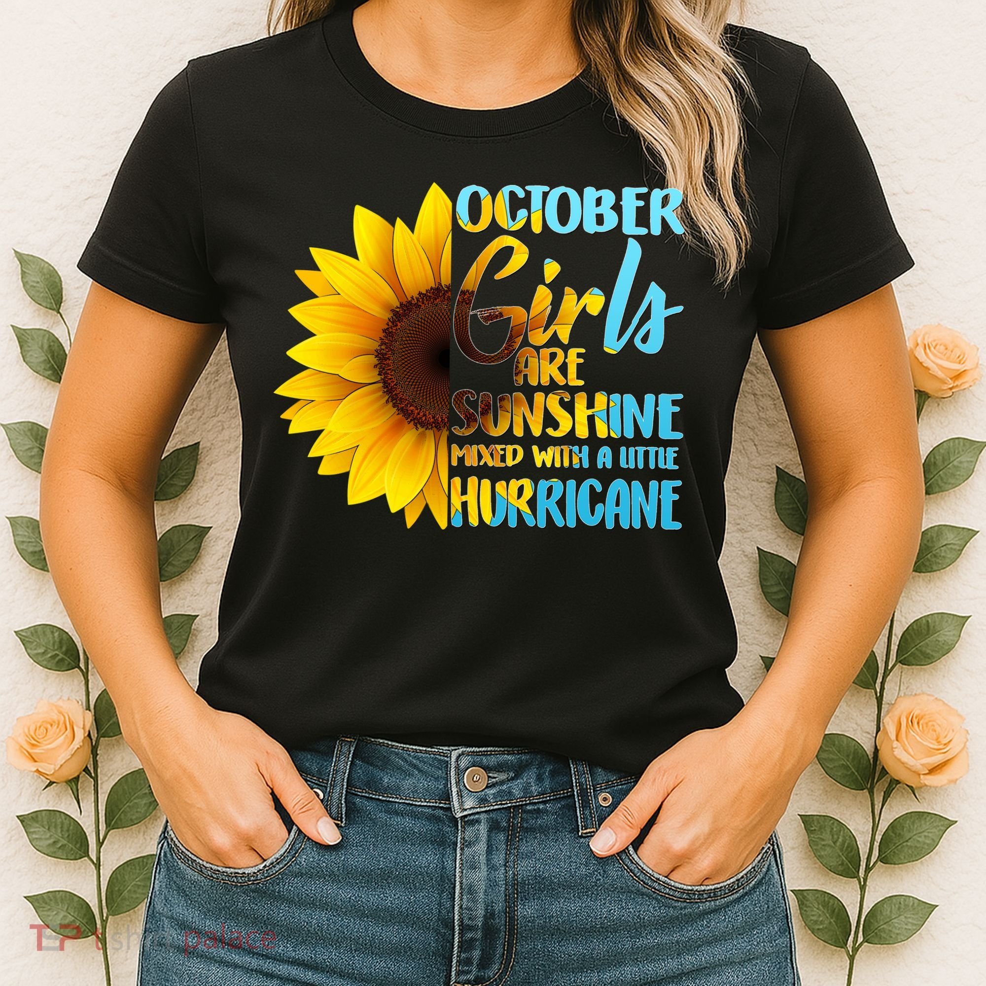 October Girls Sunflower Women's T-Shirt