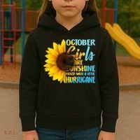 October Girls Sunflower Kids Hoodie thumb 3