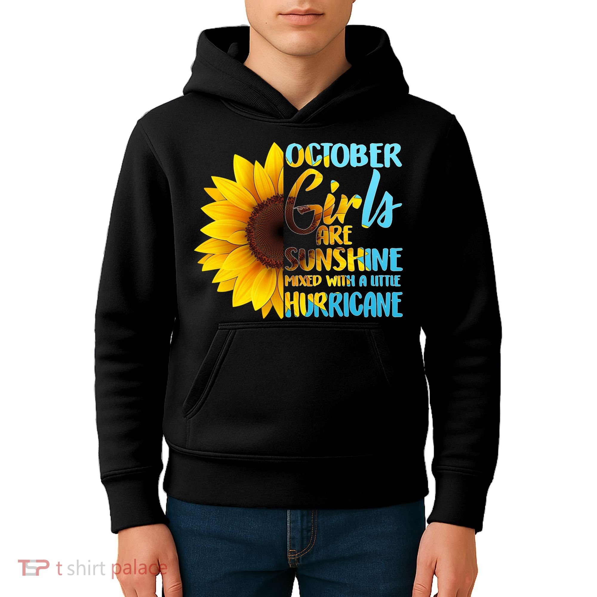 October Girls Sunflower Kids Hoodie