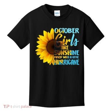 October Girls Sunflower Kids T-Shirt
