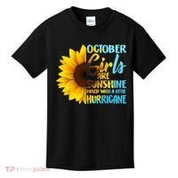 October Girls Sunflower Kids T-Shirt thumb 0
