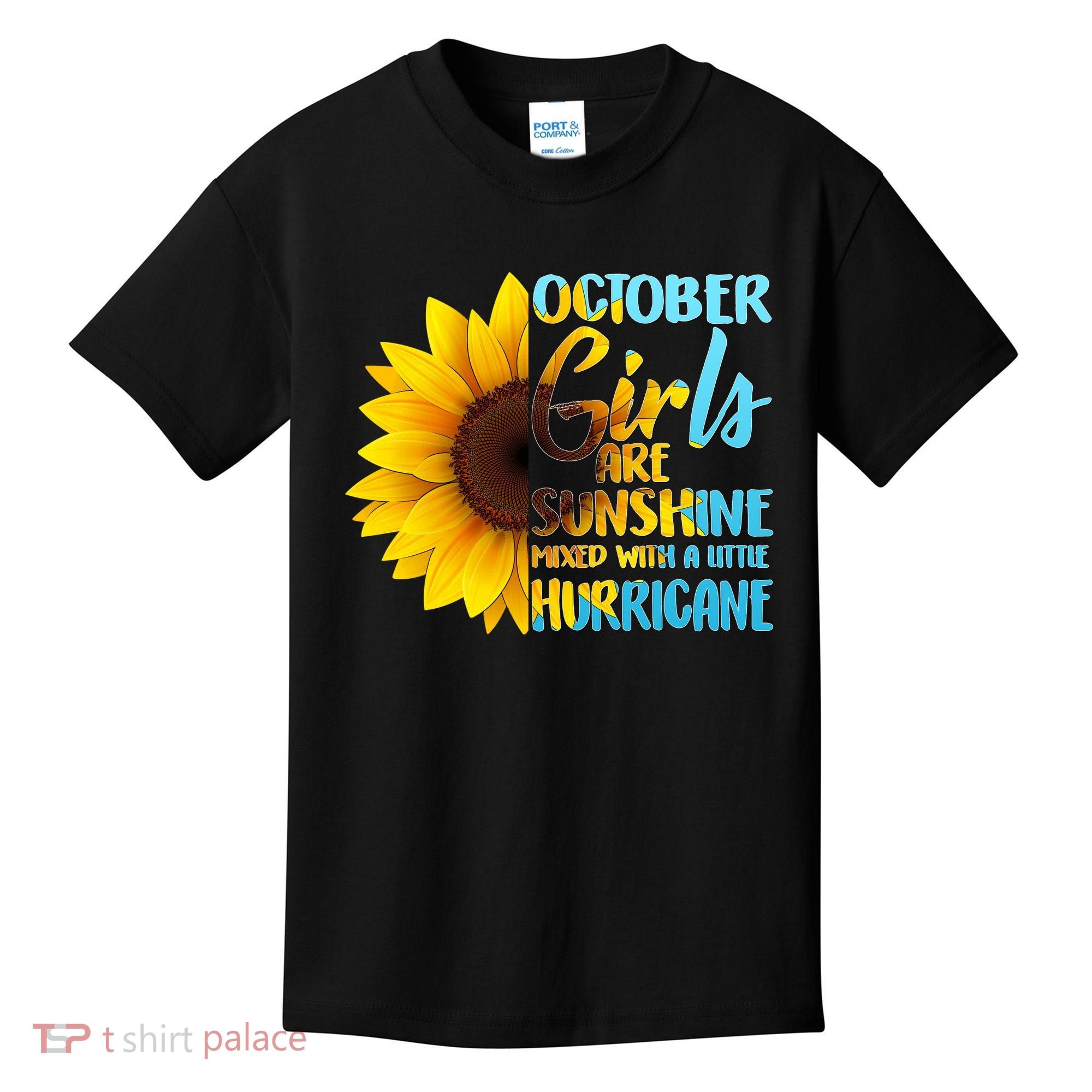 October Girls Sunflower Kids T-Shirt