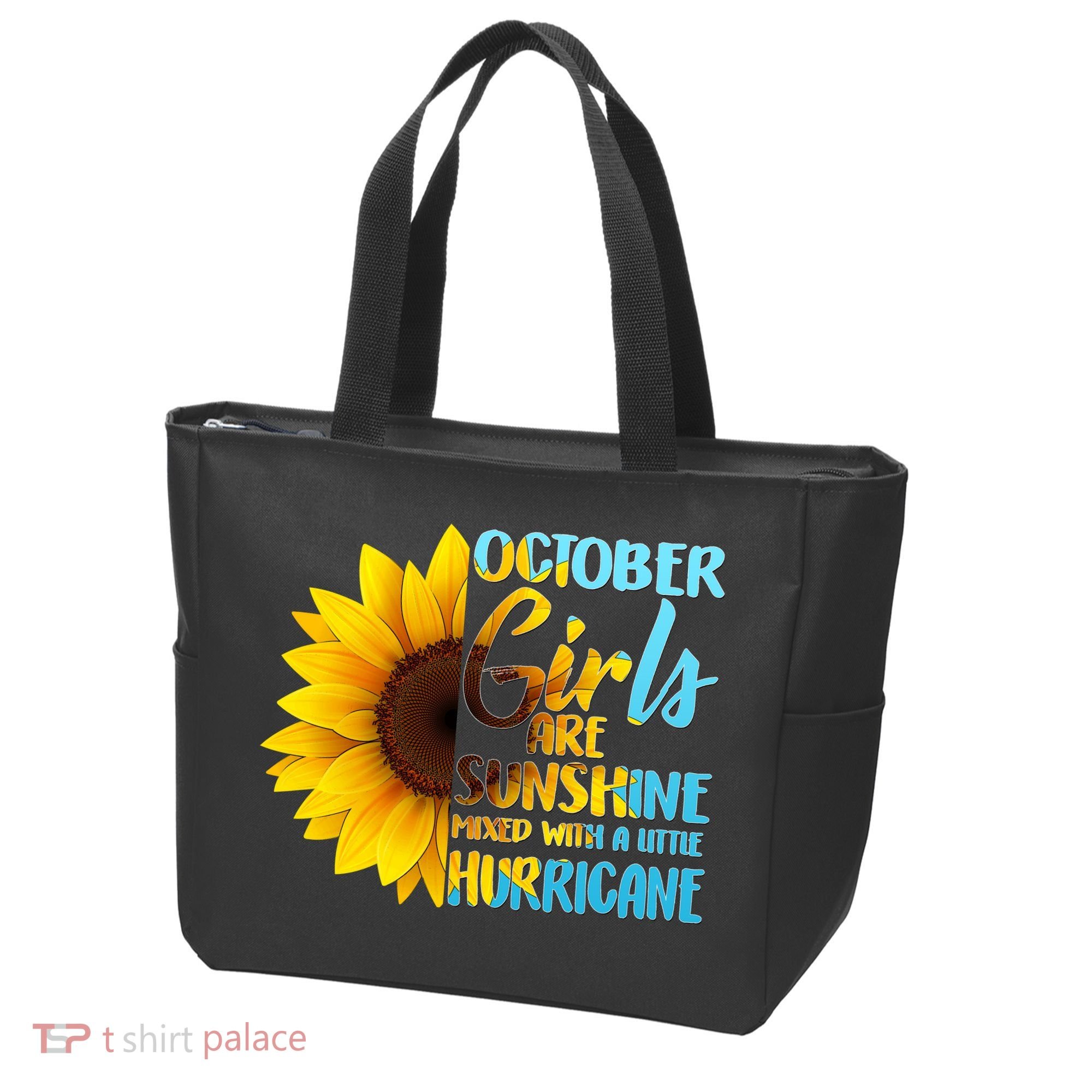 October Girls Sunflower Tote Bag