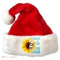 October Girls Sunflower Santa Hat thumb 0